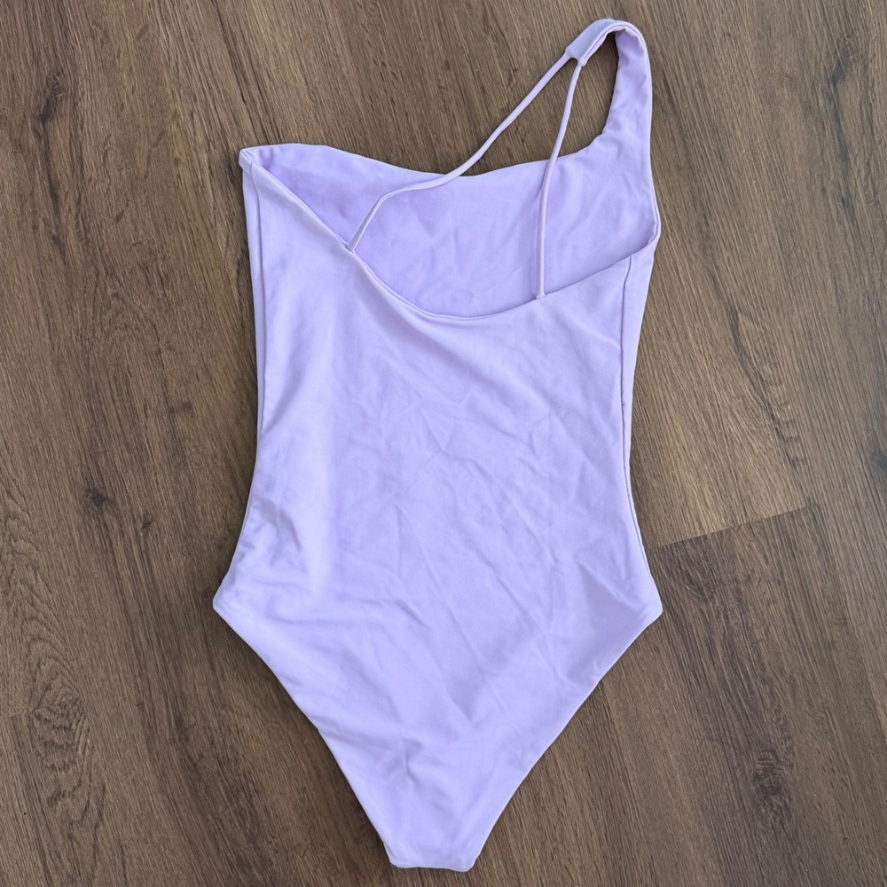 Jade‎ Swim Women Lavender Purple One Shoulder One Piece Swimsuit Extra Small XS - Picture 2 of 4
